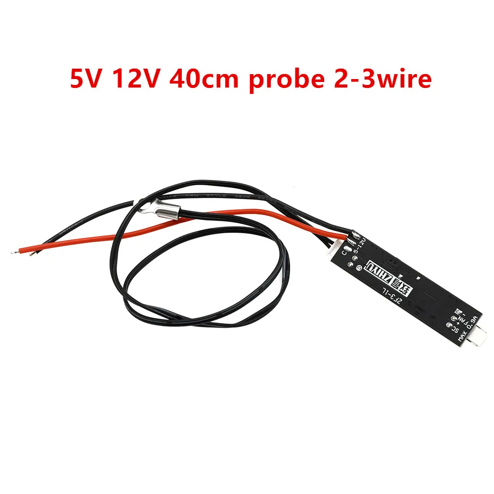 

ШИМ-вентилятор постоянного тока 5 В, 12 В, 2-4 провода, контроллер температуры, регулятор скорости, регулятор, зонд 10/40 см для ПК, компьютера, кулера вентилятора ЦП