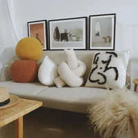 nordic ball cushion stuffed plush pillow for sofa seat decorative cushion soft office waist rest pillows photography props