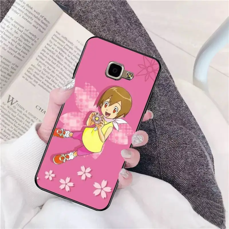 

ZFGHSHYQ Digimon Adventure Black Soft Phone Case For Samsung A 9 10 20 30 40 M20 S 30 31 J5(2015) J5prime 6 7 Plus