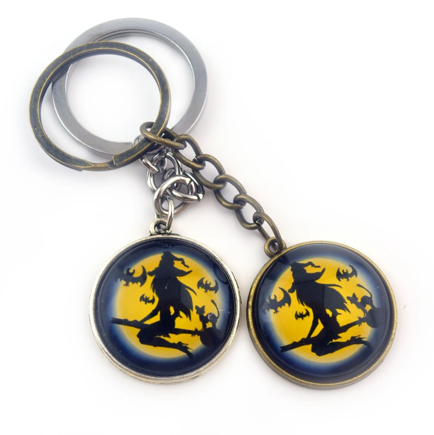 Хэллоуин ночь брелок метла Летающие Тыквы ведьма Сумочка Подвеска автомобиль