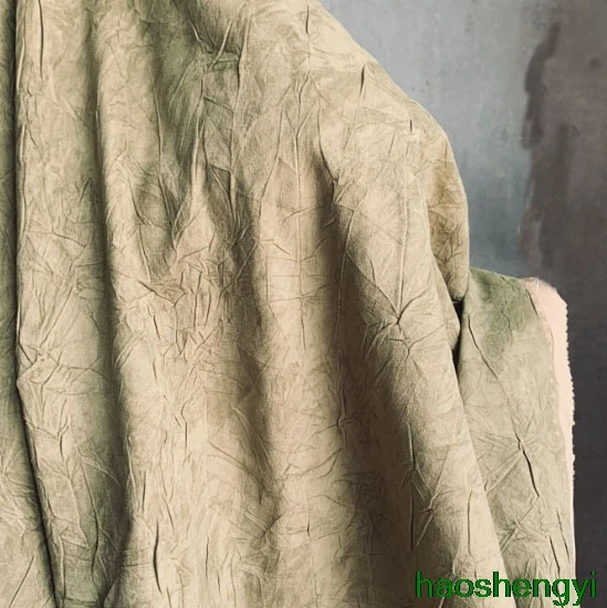 Двуцветный нейлоновый светильник чкот армейского зеленого цвета со складками