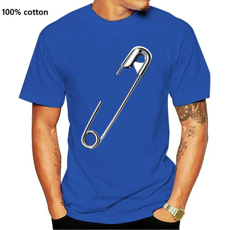 

Новая мужская футболка с коротким рукавом, футболка с надписью «Safety Pin», Классическая футболка, женская футболка, футболки, топы