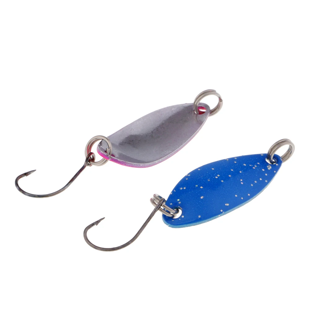 

8 Pieces Metal Fishing Lure Fishing Spoon Lure Durable to Use Hard Baits