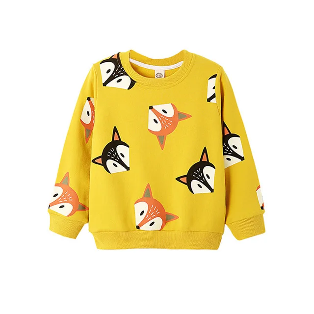 

2019 Brand Kid Baby Girl 2T-6T Sweatshirt Cute Animal Print Winter Autumn Girls Tops Long Sleeve Hoodies Toddler Cotton Clothes