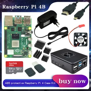raspberry pi 4 model b 2gb4gb8gb ram case fan power adapter 3264 gb sd card micro cable for raspberry pi 4b free global shipping