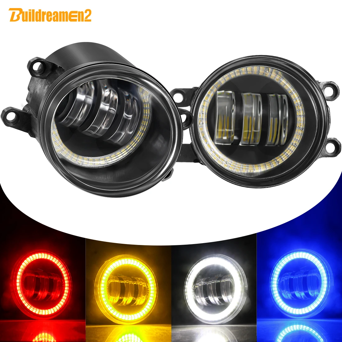 2 X противотумансветильник Angel Eye автомобильные светодиодсветодиодный линзы DRL