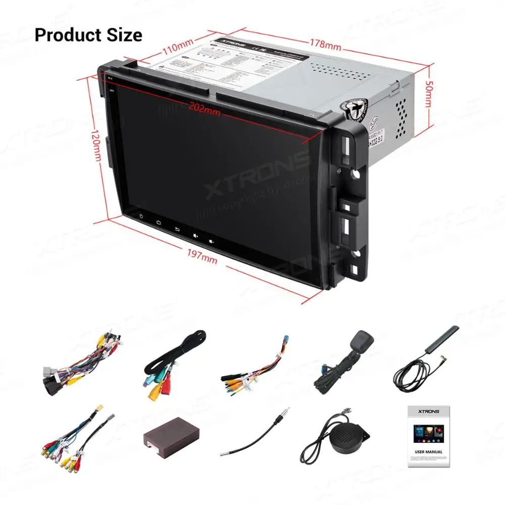 Автомобильный радиоплеер XTRONS 8 дюймов Android 10 0 Восьмиядерный GPS OBD для Chevrolet Tahoe Impala