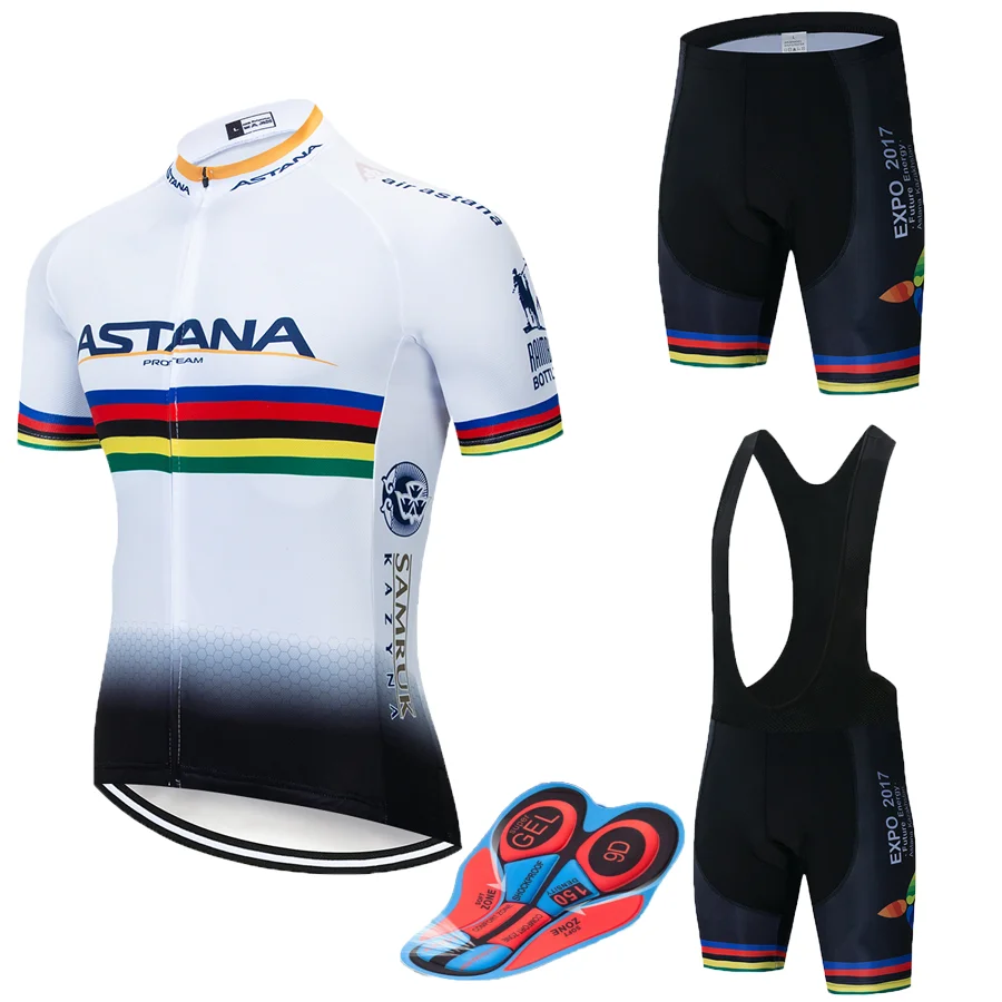 2019 велосипедная команда ASTANA Pro с коротким рукавом Maillot Ciclismo мужские комплекты