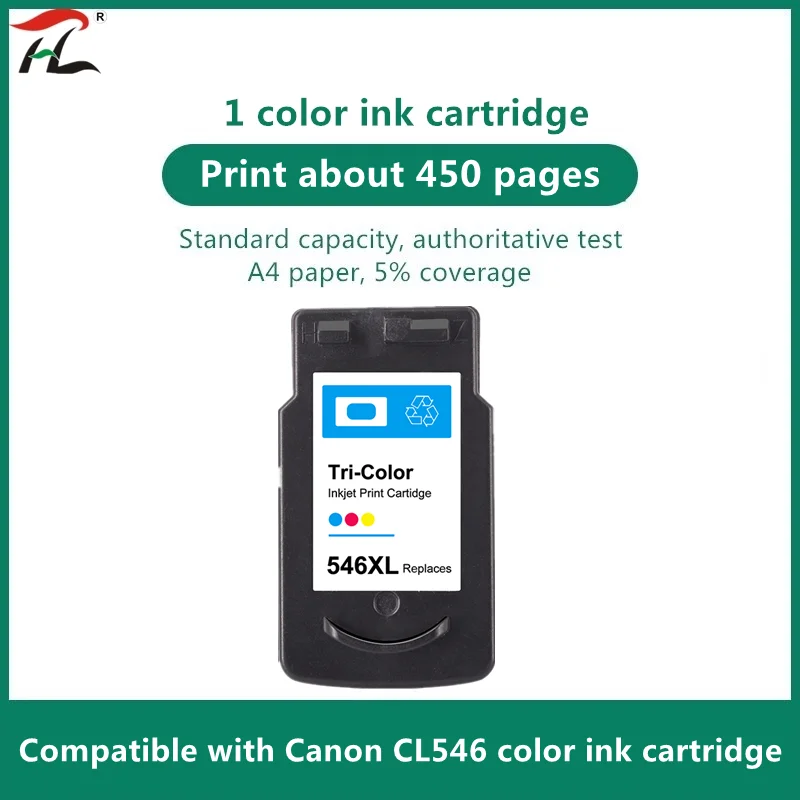 Yi Le Cai PG545 CL546 Ink Black Tri Color Cartridge for Canon PG 545 CL 546 Pixma IP2850 MX495 MG2450 MG2550 MG2950 NS28 Printer |