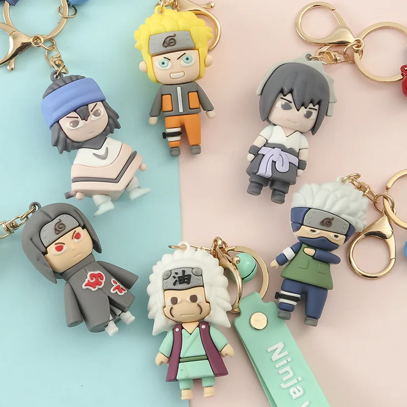 Брелок с символикой Наруто Аниме милым изображением мультяшного персонажа Стиль