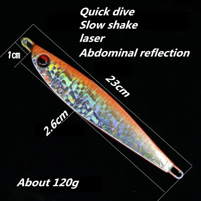 2 шт. рыболовная приманка лазерная светящаяся свинцовая для дайвинга гольян