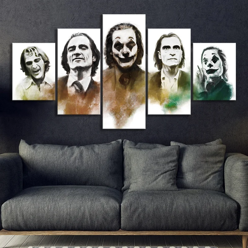 Абстрактная живопись маслом в стиле Джокер 2019 постер фильма Картина на холсте Wall