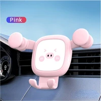 fashion mobile phone stand bear car phone holder bracket gravity auto air vent mount clip smartphone support accessories gifts