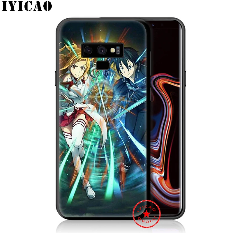 IYICAO Sword Art онлайн мягкий чехол для samsung Galaxy S10e S10 S9 S8 Plus S6 S7 Edge Note 10 9 8 TPU |