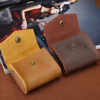 fashion women men leather wallet multi functional leather coin purse card wallet coin purse pouch key holde for