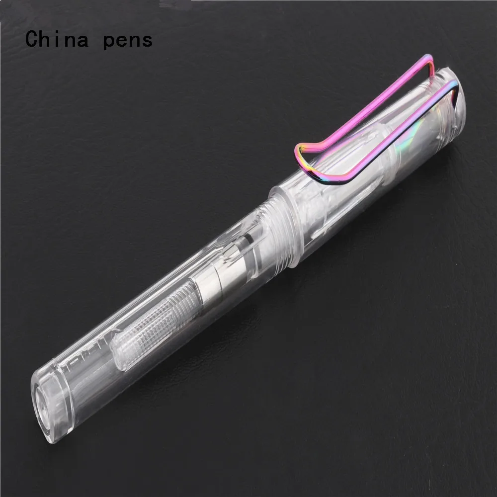 Ручка перьевая прозрачная белая камуфляжная 401 |