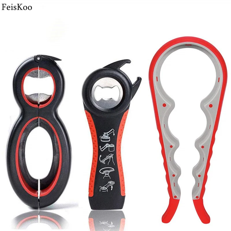 Нержавеющая сталь 5/6 в 1 крышка баночки многофункциональная открывалка