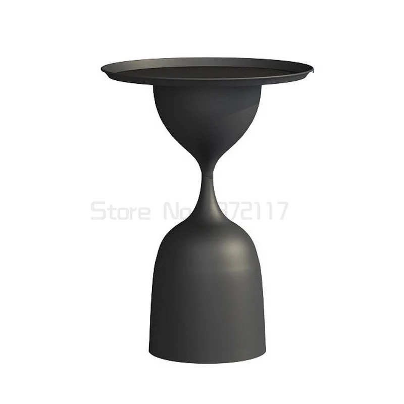 

Nordic creative side table living room sofa small tea table light luxury round iron corner small round table