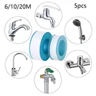 Модные 5 шт. в партии, 61020 м рулон нить мультипечь для приготовления пищи без лента ПТФЭ лента сантехника уплотнительная лента водопровод благоустройство дома клеи герметики