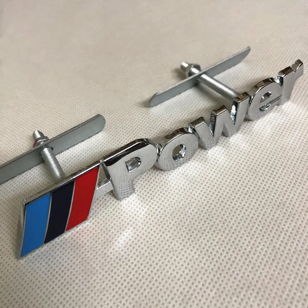Металлическая Автомобильная передняя решетка гриль M Power 1 шт. украшение эмблема