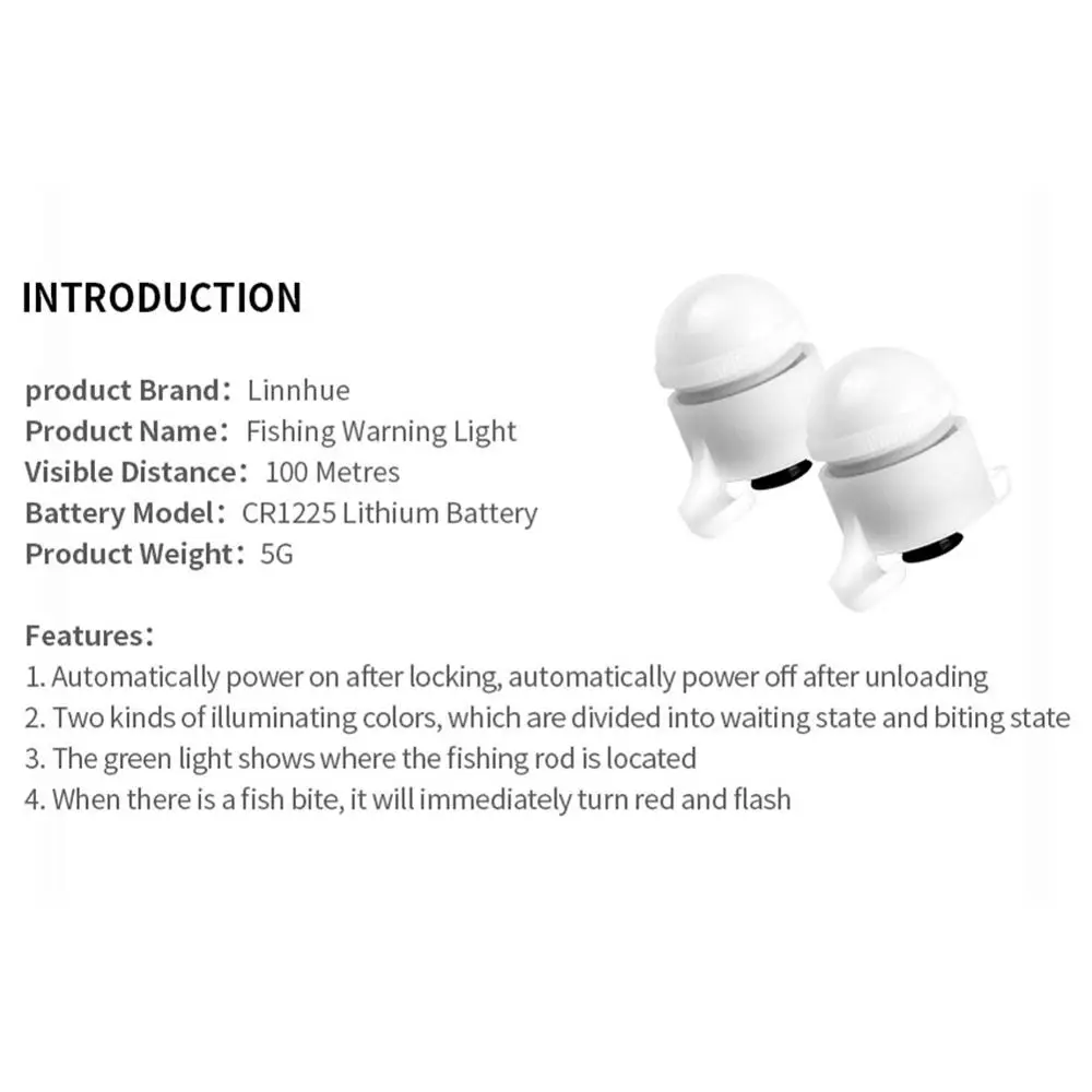 Удочка для морской рыбалки сигнализации Сенсор мини светодиодный светильник