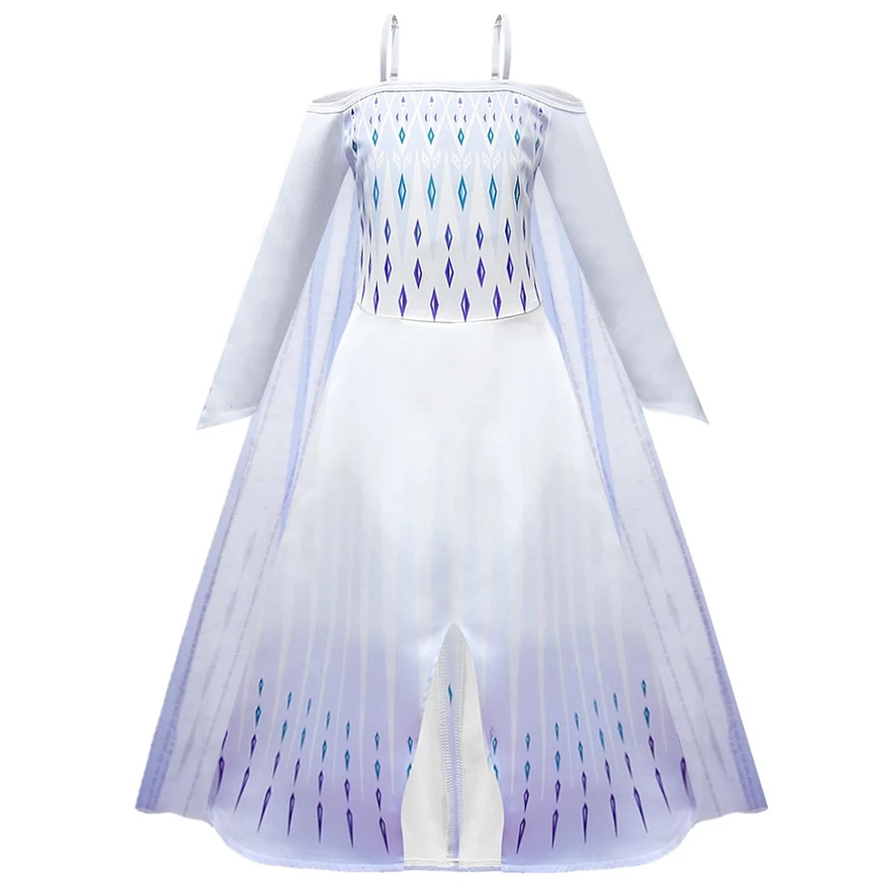 Снежная королева 2 летнее платье Эльза для девочек леггинсы комплект одежды