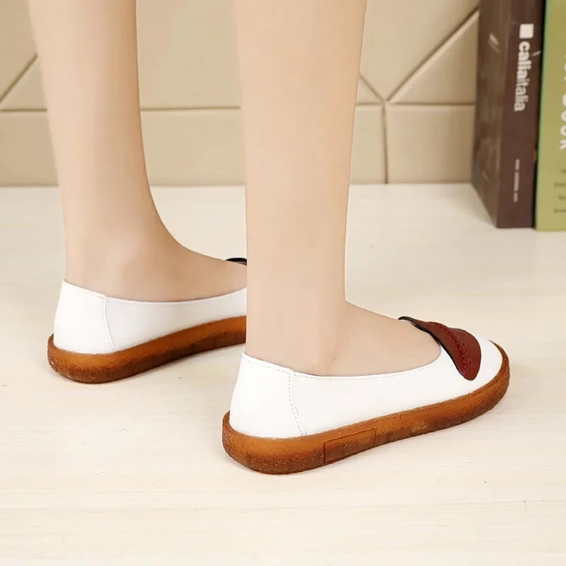 

2021 Summer Extra Large Women's Flat Shoes Shallow Breathable Mom's shoes High Quality Shoes For Pregnant Women