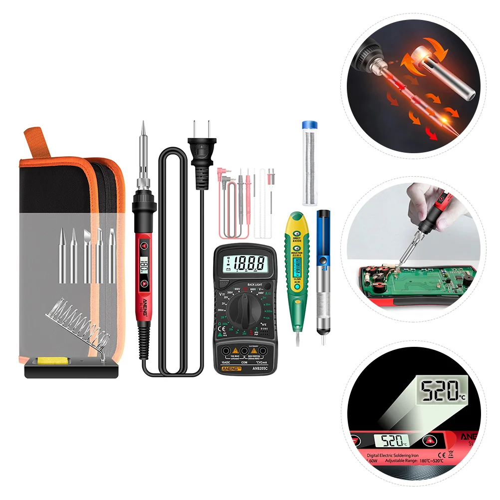 

1 Set Electronic Repair Tool Digital Multimeter and Soldering Iron Set (Plug)