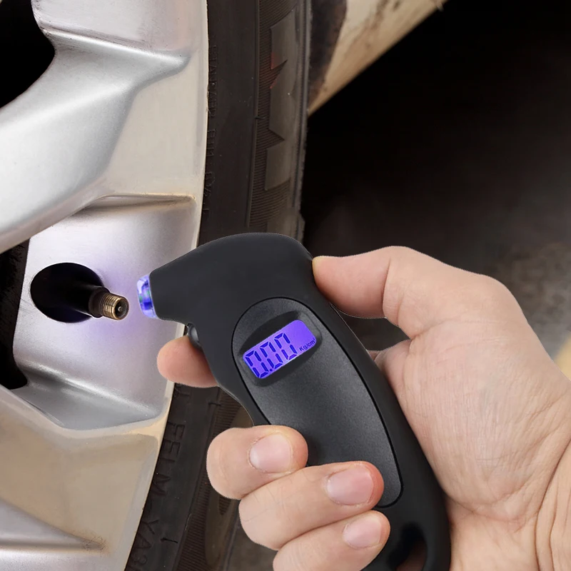 

2020 Tire pressure gauge 0-150 PSI High-precisio Backlightn digital tire pressure monitoring car tire pressure gauge