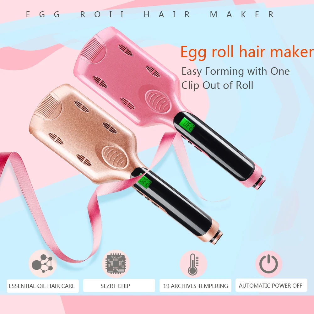 Профессиональный светодиодный ролик для завивки волос с тремя трубками 26 мм