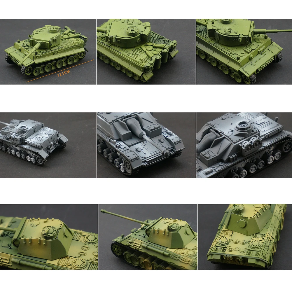 1/72 Немецкий тигр пантера Танк модель DIY Собранные Детские пазлы Модель Набор для обучения используется домашний декор положить на стол