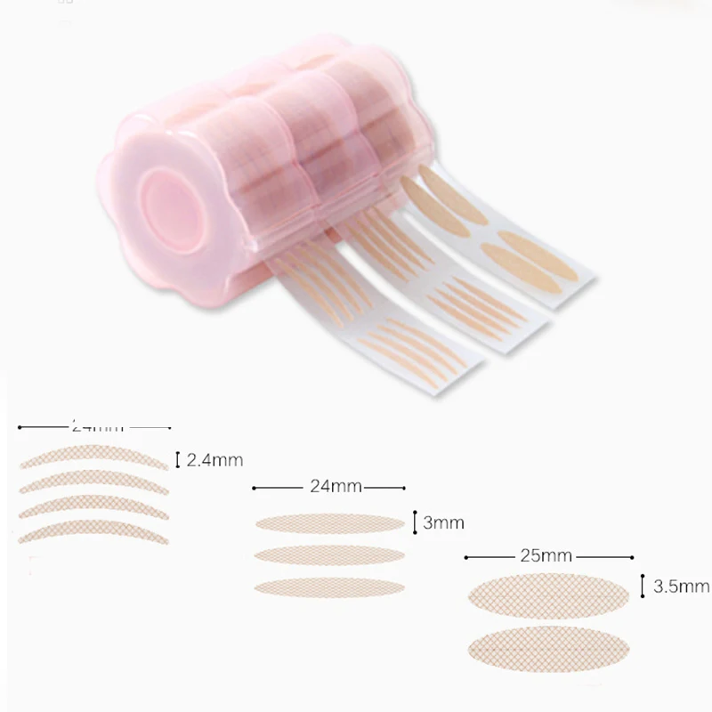 600Pcs Invisible Eyelid Sticker Lift Eye Magic Strips Plum Blossom Shape Reel Self Adhesive Lace Fiber Tape Makeup Tools - купить по