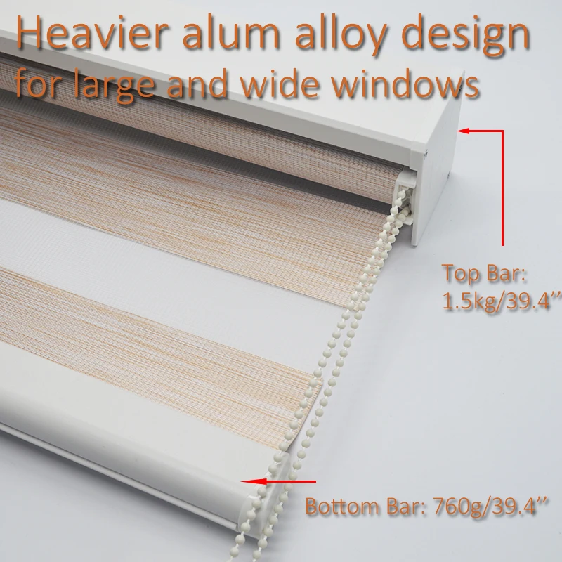 

Smart Matters Quality Window Zebra Blinds Shades Wovan Venetian Day and Night Roller Curtains Bedroom Livingroom Customized Size