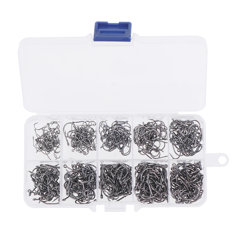 500 шт. рыболовные крючки из углеродистой стали|Рыболовные крючки| |