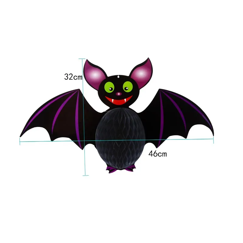 

Halloween Hanging Decorations Bat Ghost Spider Pumpkin Honeycomb Pendant Ornaments for Halloween Party Decoration Haunted House