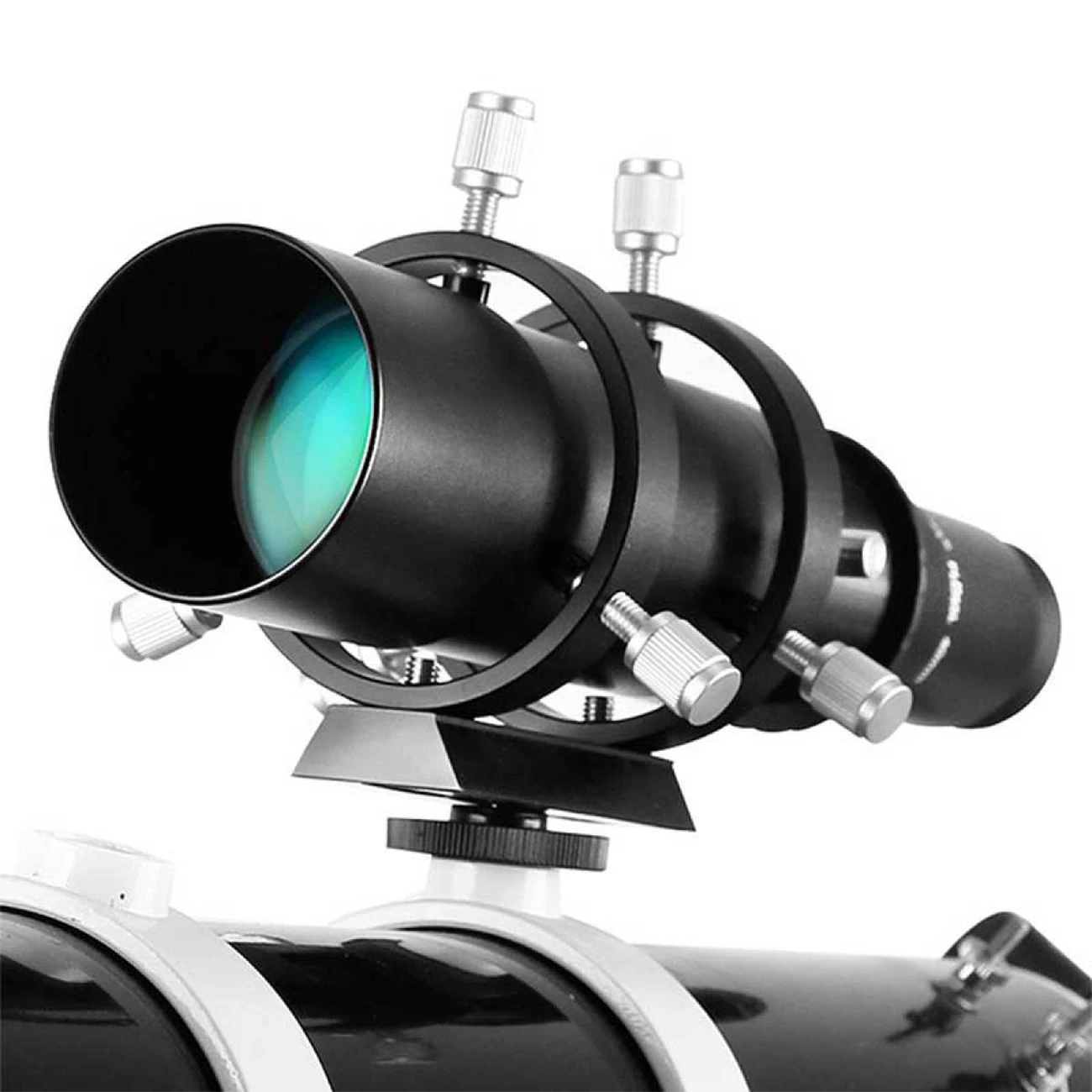 

50mm Finderscope with Double Helical Focuser for Astronomical Telescope 183mm 1.25in Focal Length Ratio Guide Scope