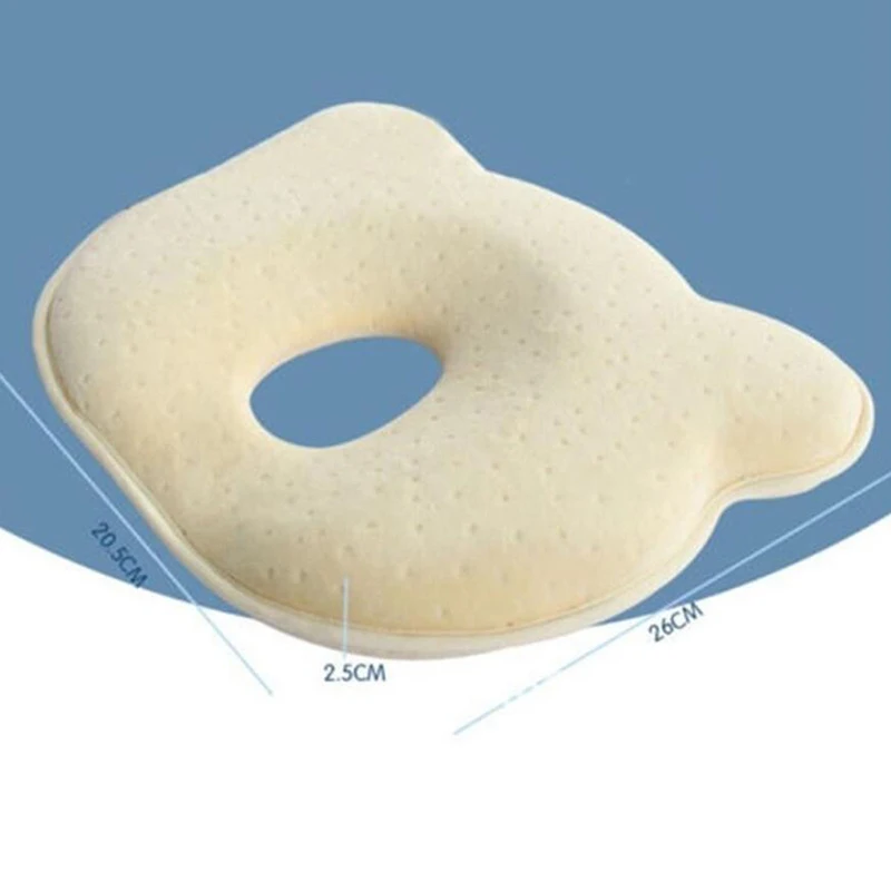 Almohada de espuma viscoel&aacute;stica para beb&eacute; reci&eacute;n nacido, almohadas moldeadoras transpirables para evitar la cabeza plana, almohadas ergon&oacute;micas de alta calidad-1
