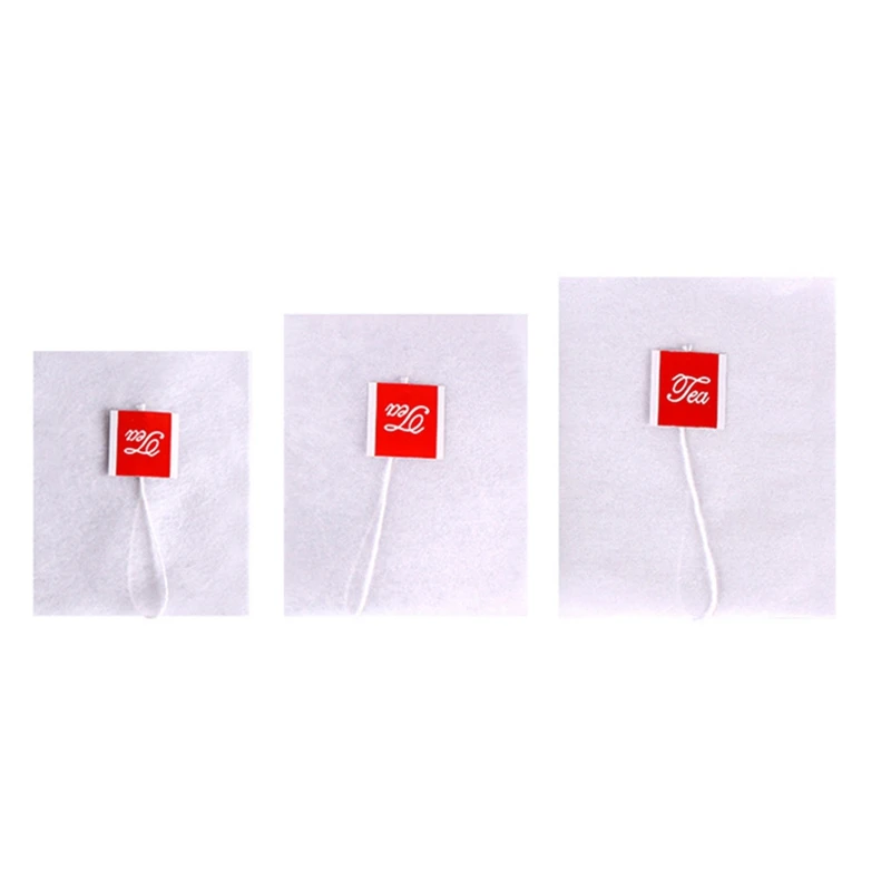 

100 шт. чайные пакетики, пустые ароматизированные чайные пакетики со шнурком из кукурузного волокна, Запаянные, Запаянные, фильтровальная бу...