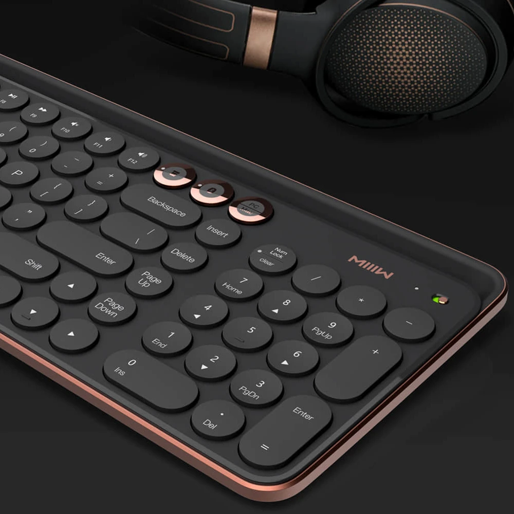 Оригинальная Bluetooth клавиатура Miiiw с двойным режимом 104 клавиши 2 4 ГГц