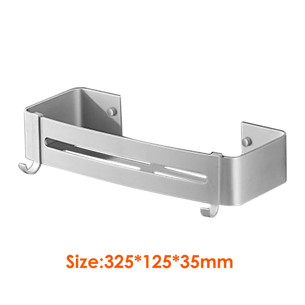 

Aluminum Kitchen Towel Shelf Shower Shampoo Bathroom Soap Cosmetic Storage Rack for Household Bathroom Decoration