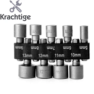 Адаптер для сверл с шестигранным хвостовиком, 9 шт., 5-13 мм