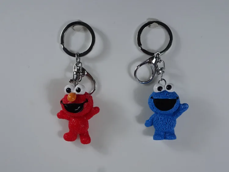 Милый аниме Улица Сезам брелок Печенья Монстр симпатичный кольцо для ключей