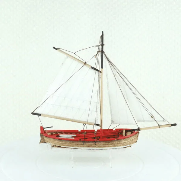 Деревянные модели корабля строительные наборы одиночная мачта парусная лодка