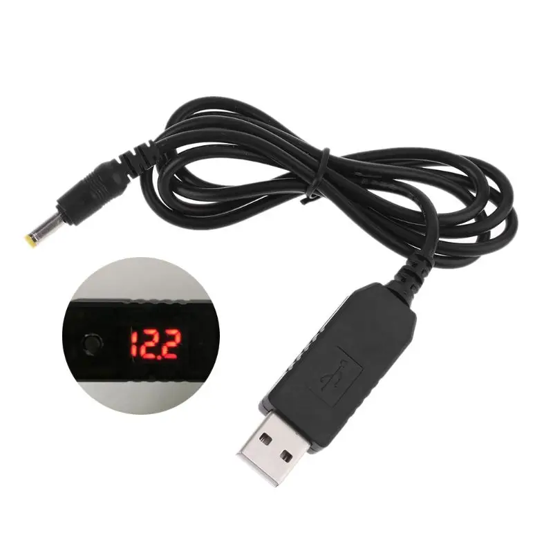 Светодиодный кабель питания QC 3 0 с USB на 5 12 В регулируемым напряжением 4 0x1 7 мм для