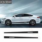 Спортивные полосатые наклейки s, декоративные наклейки на дверь кузова автомобиля, боковые полосы, юбка, виниловые наклейки для Ford Mondeo MK3 MK4 MK5, автомобильные наклейки