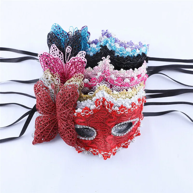 New Sexy Women Lace Mask Fashion Venice Venetian Masquerade Ball Party Masks Female Carnival Face Eyes Decors | Дом и сад