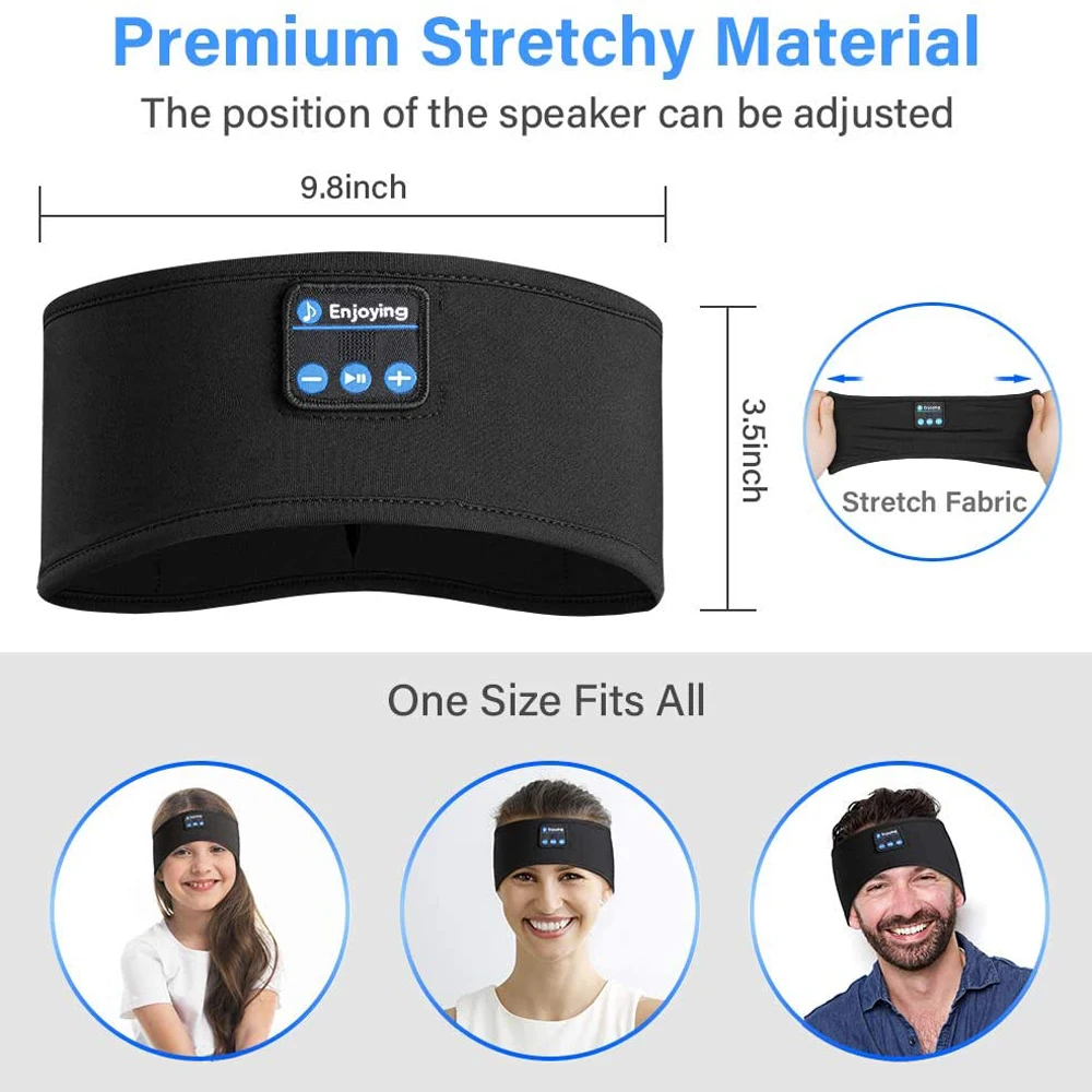 Bluetooth-наушники для сна беспроводные музыкальные спортивные головные повязки