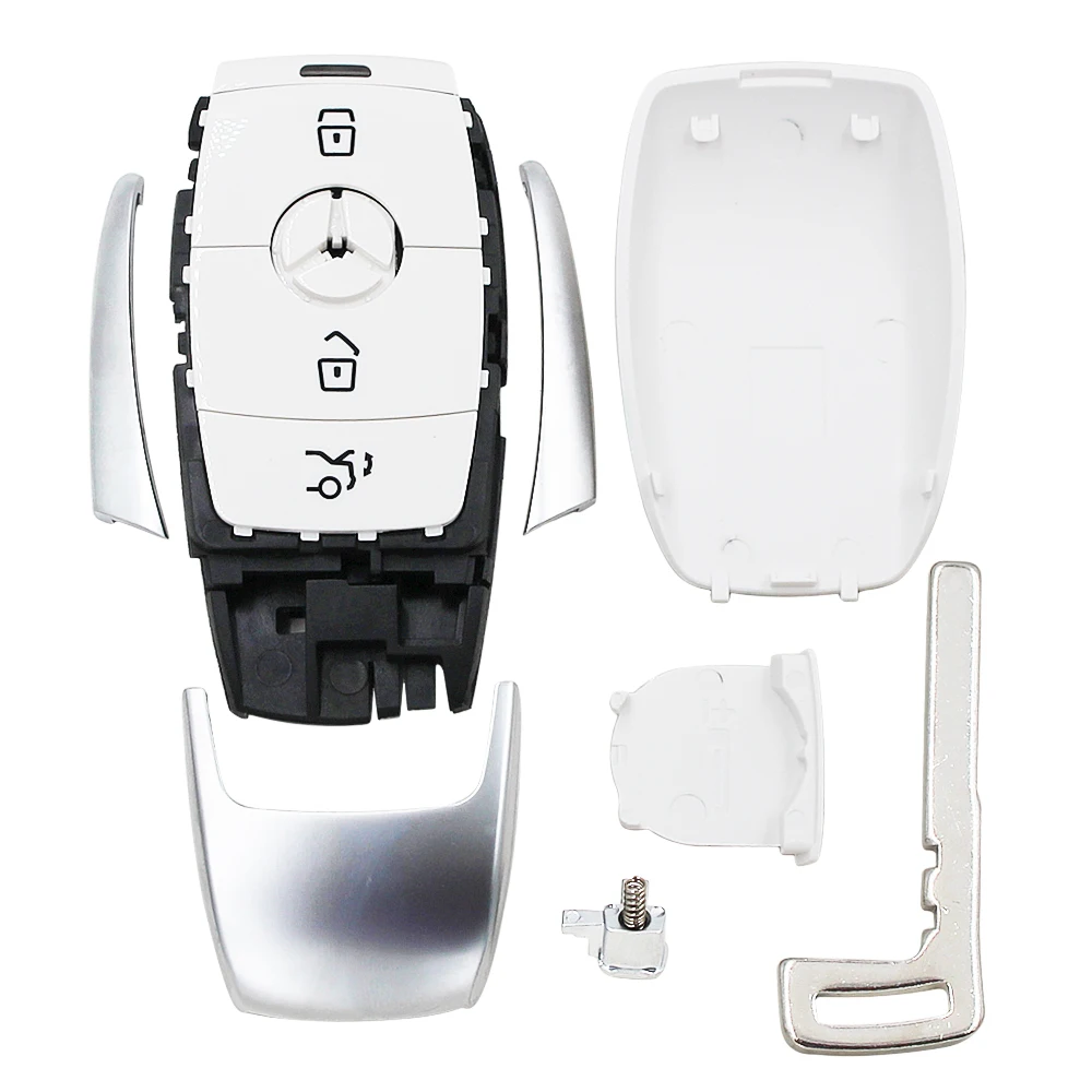 Запасной чехол KEYECU для автомобильного ключа с 3 кнопками красный/белый/черный