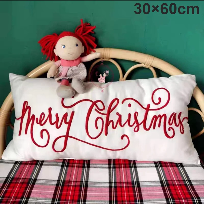 

Cartoon Cute Christmas Backrest Sofa Cushion Doll Biscuits Pillow Kids Family Gift Home Christmas Decor Comforts