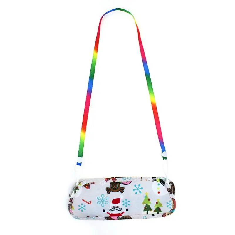 

4 Color Polyester Cotton Mask Storage Bag With Lanyard Save Masks Riding Glasses Storage Bag Dustproof Outdoor Tools Dropship